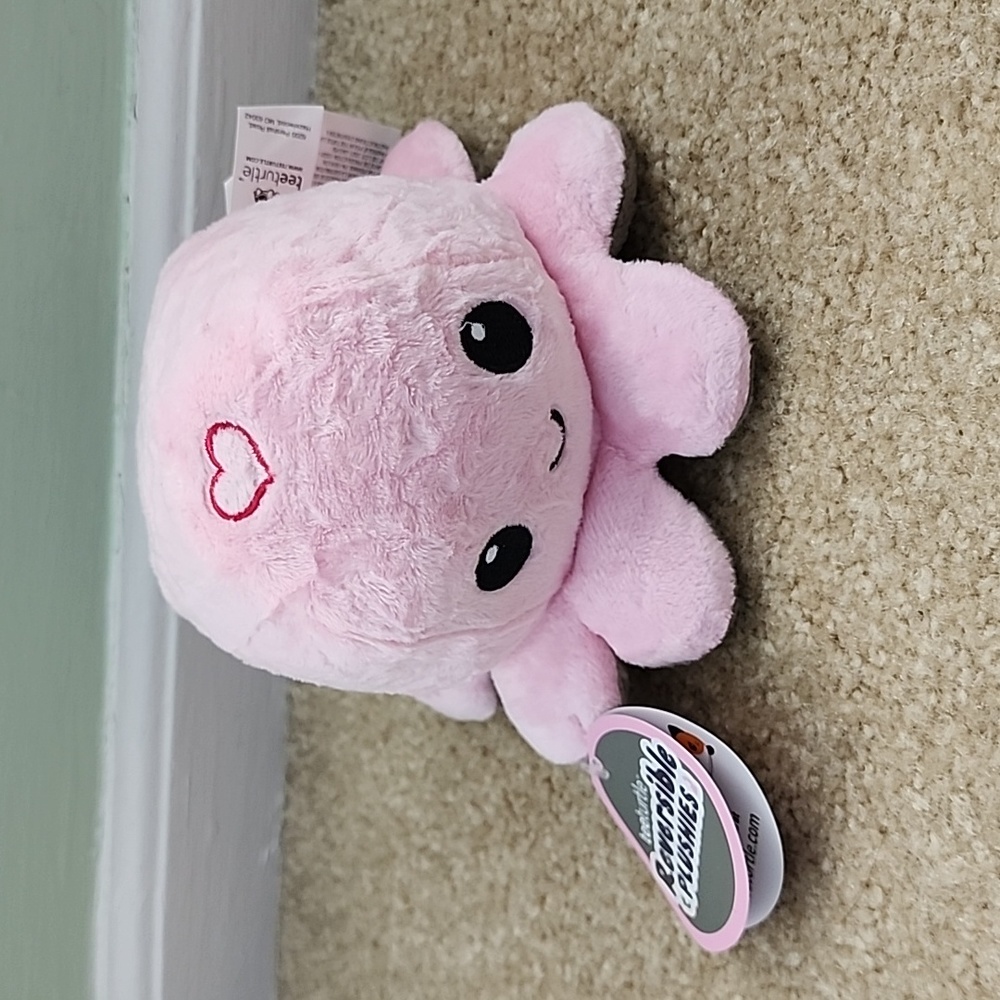 Teeturtle Reversible Octopus *plushies* Pink and Gray The Moody